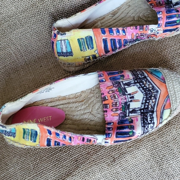 NINE WEST canvas & rope fun funky espadrille - Picture 6 of 6